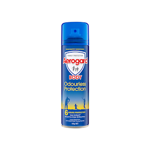 Aerogard Odourless Protection Insect Repellent Aerosol, Low Irritant, 150mL, Each Each