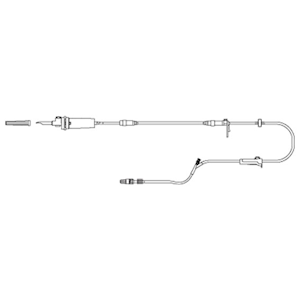 Alaris GP Plus Series Primary Set, Needle Free Connectors, Length: 265cm, Bore: 3mm, Priming Volume: 24ml, 20 Drops/ml, 50/Box (63401EB) Box
