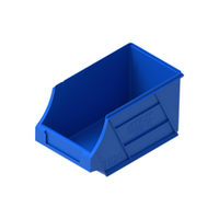 2.5L Plastic Tech Bin, 230(L) x 134(W) x 125(H)mm, Blue, Each Each
