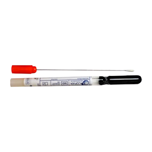 Copan Transport Swab, Amies Gel with Charcoal, Black Cap and Plastic Shaft, 50/Pack Pack