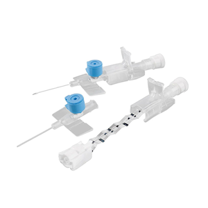 BD Venflon Pro Safety Needle Protected Intravenous (IV) Cannula, 22G x 25mm, Sterile, Blue, 50 Pieces/Box