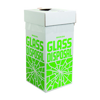 Bel-Art Broken Glass Disposal Box, Floor Model, 30 x 30 x 69cm, 6 Pieces/Pack Pack
