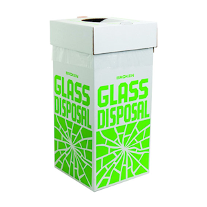 Bel-Art Broken Glass Disposal Box, Floor Model, 30 x 30 x 69cm, 6 Pieces/Pack Pack