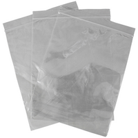 Livingstone Resealable Zip Lock Bag, 330 x 180 mm, 50 microns Thick, Recyclable Plastic, Clear, 100/Pack, 1000/Carton Carton