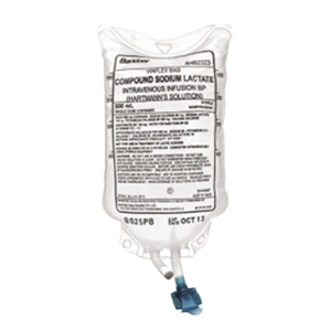Baxter Hartmann's Viaflex Intravenous IV Compound Sodium Lactate BP Solution