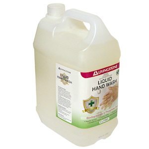 Livingstone Antibacterial Liquid Hand Wash Soap, 5 Litre Bottle, with Leak Proof Seal, Biodegradable, Phosphate Free, Aloe Vera scent, Each Each