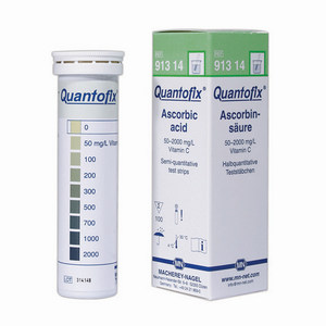 Ascorbic Acid Test Strips (0- 50-100-200-300-500-1000-2000mg/L), 100 Test Strips/Box, Each Each