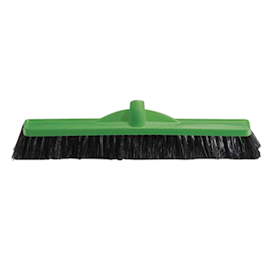 Oates Indoor Broom, Polypropylene, 450mm, Green, Each Each