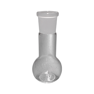 Monash Flat-Bottom Spherical/Boiling Flask, 250ml, Socket Joint 24/29, Single Medium Neck, Borosilicate Glass, Clear, Each