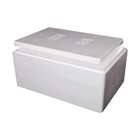 Polyfoam Foam Cooler Box, 35 Litres, 535 x 245 x 270 mm, with Lid, Each Each