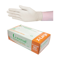 Out of Date Universal Latex Examination Gloves, AS/NZ, Low Powder, 6.0g, Extra Large Size, 90/Box Price Discounted, While Stocks last Box