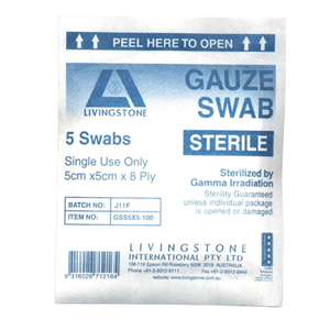 Livingstone Gauze Swabs Sterile