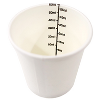 Paper Medicine and Pill Cup, Biodegradable Pulp, Labelled with Numbers, 60mL Capacity, 100 Pieces/Bag, 2000 Pieces/Carton Carton