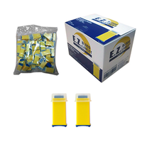 E.Z. Diabetic Device-Free Automatic Blood Letting Lancet for Blood Sampling, Painless Low Flow 26G, 1.8mm, Yellow, Sterile, 50/Box Box