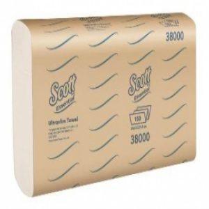 Scott Essential* Ultraslim Towel, White, 150/Pack, 2,400/Carton Carton