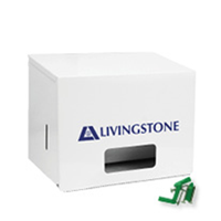 Livingstone Roll Dispenser, White Enamel, 265(W)x198(H)x175(D) mm, Suit Most Roll Towels including ROLLTOWEL, BENCHWIP, KIM4194, KIM4198 Each