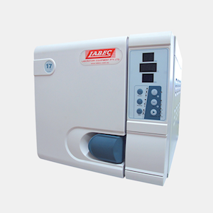 Labec Autoclave Bench Model, B and S Class, 12 Litres, 56(L) x 41(W) x 40.5(H) cm, 105deg to 134degC Temperature Range, Each