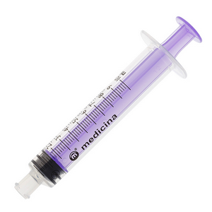 Enfit Enteral Syringe, 1ml, Low Dose, Sterile, Single Use, Purple, 100 Pieces/Pack Box