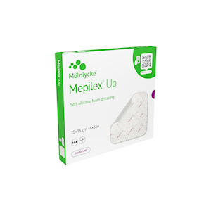 MOlnlycke Mepilex Up Foam Dressing, 15 x 15cm, Sterile Packed, 5 Pieces/Box Box