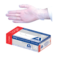 Out of Date Livingstone Vinyl Examination Gloves, 6.5g, ASTM, Low Powder, TGA 304989, Large, Clear 100 Pieces/Box Original New Condition