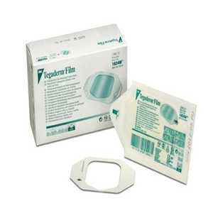 3M Tegaderm Transparent Film Island Dressing, 5 x 7cm, Absorbent, with Non Adherent Pad, 50 Pieces/Box