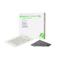 MOlnlycke Mepilex® Transfer Ag Dressing, Antimicrobial, 10 x 12.5cm, 5 Pieces/Box Box