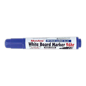 Penline Monami 4364 Whiteboard Marker, Bullet Point, 4mm, Blue, 12/Box Box