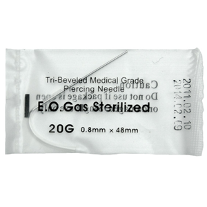 Out of Date, ABK Tri-Beveled Medical Grade Piercing Needle, 20G, 0.8 x 48mm, 100/BX, Original New Condition, Big Discount, Limited Stock
