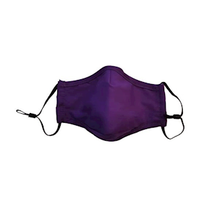 Livingstone Cloth Child Face Mask, Reusable, Washable, 2-Ply, 100pct Cotton, 20 x 12cm, Purple, Each Each