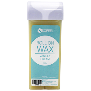Sofeel Roll On Wax Cartridge, Vanilla Cream, 100 Grams, Each Each