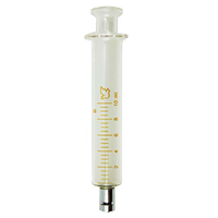 Livingstone Glass Syringe, 10ml, Luer Lock Metal Tip, Concentric Nozzle, Latex Free, Hypoallergenic, Each Each