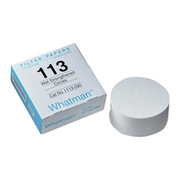 Whatman Qualitative Filter Paper, No. 113, 185mm Diameter, 30um Pore Size, 420um Thickness, Creped, 100 Pieces/Pack