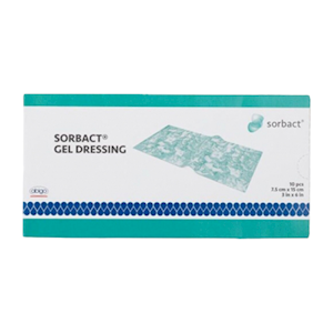 CUTIMED® Sorbact® Gel Dressing, 7.5 x 15cm, 10 Pieces/Box Box