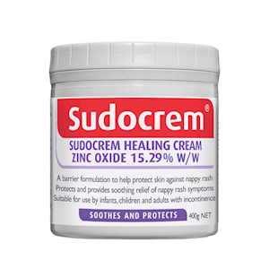 Out of Date, Sudocrem Healing Cream, 400g, with Active Ingredient: Zinc Oxide 15.29pct w/w, Each, Big Discount, Limited Stock