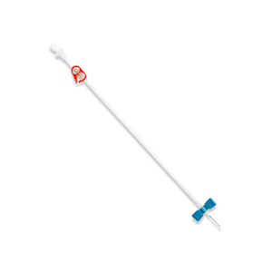 Terumo Asahi Safety AV Fistula Needles, 15G x 25mm, Fixed Wing, 300mm Tubing, Blue, 50 Pieces/Box Box