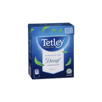 TetleyDecaffeinated Black Tea, 100 Bags/Pack Pack