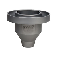 TQC Viscosity Cup, No.4, Orifice 4.1mm, Viscosity Range: 70-370 cSt, Flow Time Range: 30-100 Seconds, Titanium Anodised Aluminium, Each Each