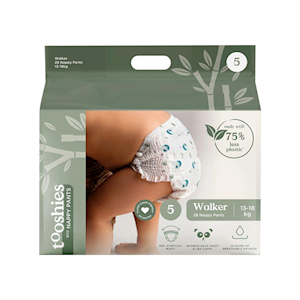 Tooshies Eco Nappy Pants, Size 5 Walker, 13-18kg, 28 Pieces/Pack Pack