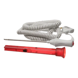 Welch Allyn Probe Well Kit (Probe and Probe Well), 9 Feet/2.7m Cord, Rectal, Red, GTIN: 00732094025828, Each Each