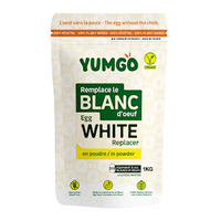 Yumgo Egg White Powder, Replaces Egg White, 100pct plant-based, 1kg, Each