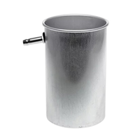 Aluminium Displacement Vessel with Poly Spout Each