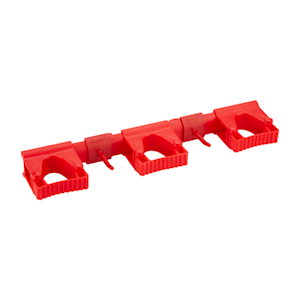 Vikan Hygienic Hi-Flex Wall Bracket System, 420mm, Red, Each Each