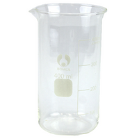 Bomex Beaker, 400ml, Tall Form, Graduated with Spout, Borosilicate Glass, Each Each