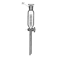 Simax Separating Funnel, Cylindrical, Graduated, with 29/32 Socket Joint Stopper, 2,000mL, Borosilicate Glass, European, Each Each