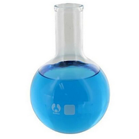 Flask, Round Bottom, 500ml, Narrow Neck, European, Glass, Each Each