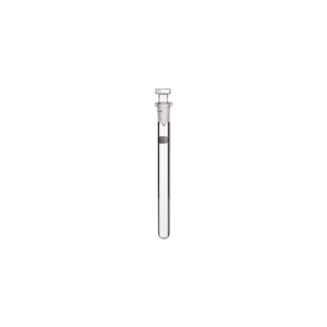 Simax Test Tube for Samples, with Frosted Label, Socket Joint Stopper, 16 x 150(L) mm, Borosilicate Glass, European, Each Each