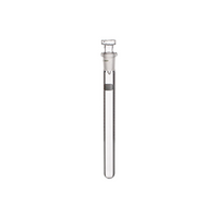 Simax Test Tube for Samples, with Frosted Label, Socket Joint Stopper, 22 x 200(L) mm, Borosilicate Glass, European, Each Each