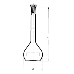 Simax Volumetric Flask Class A
