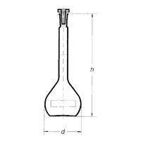 Simax Volumetric Flask Class B