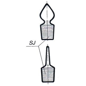 Stopper Recyclable Plastic Heart Shape Knob Socket Joint 14/23 European Each